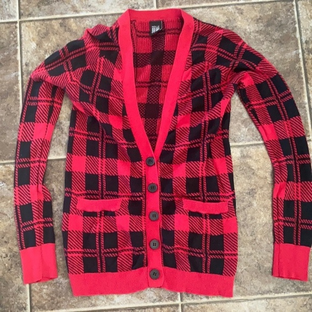 Nollie Buffalo Plaid Cardigan